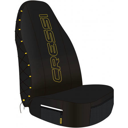 CAR SEAT COVER BLACK/YELLOW