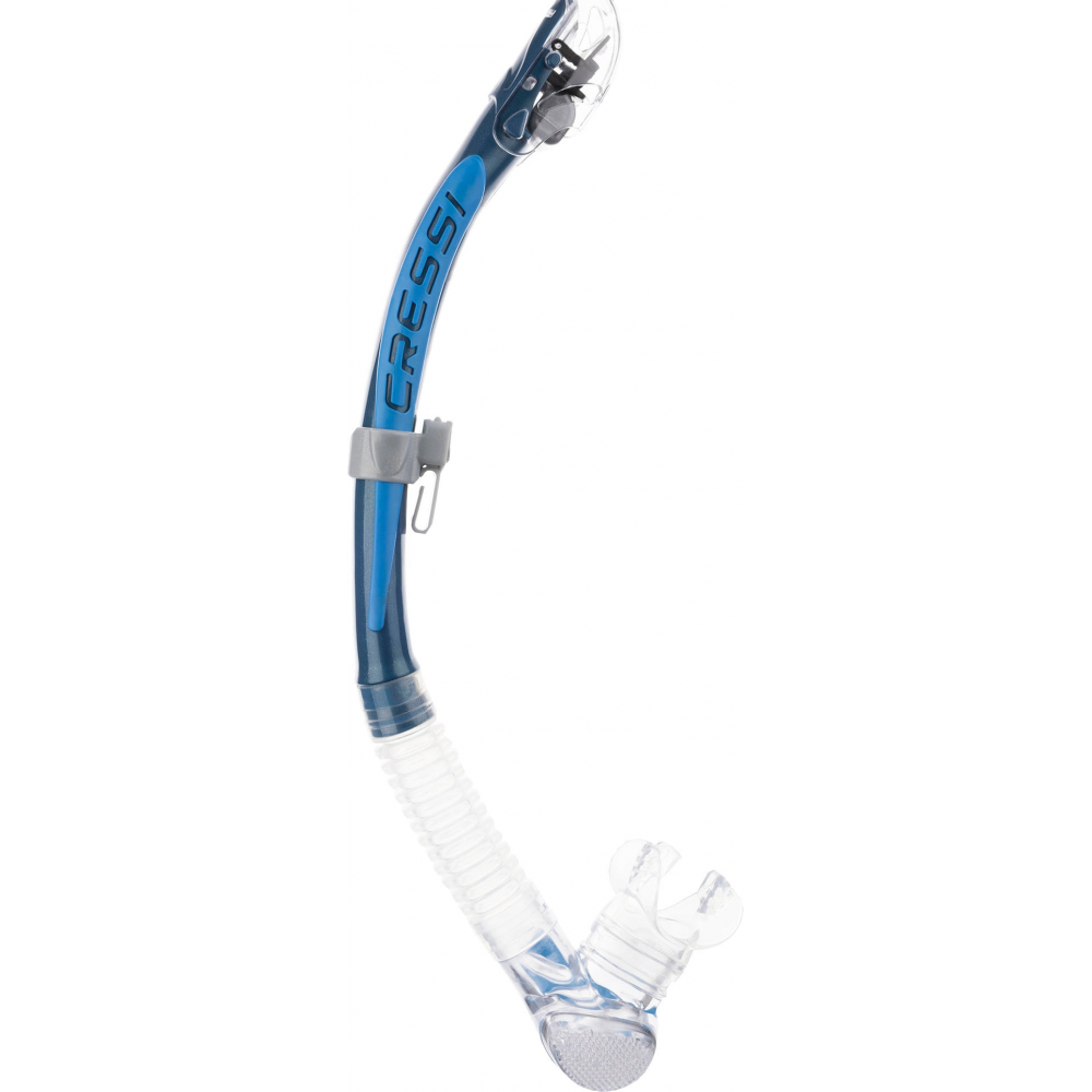 - ALPHA ULTRA DRY SNORKEL SIL. CLEAR/TUBE BLUE AZURE