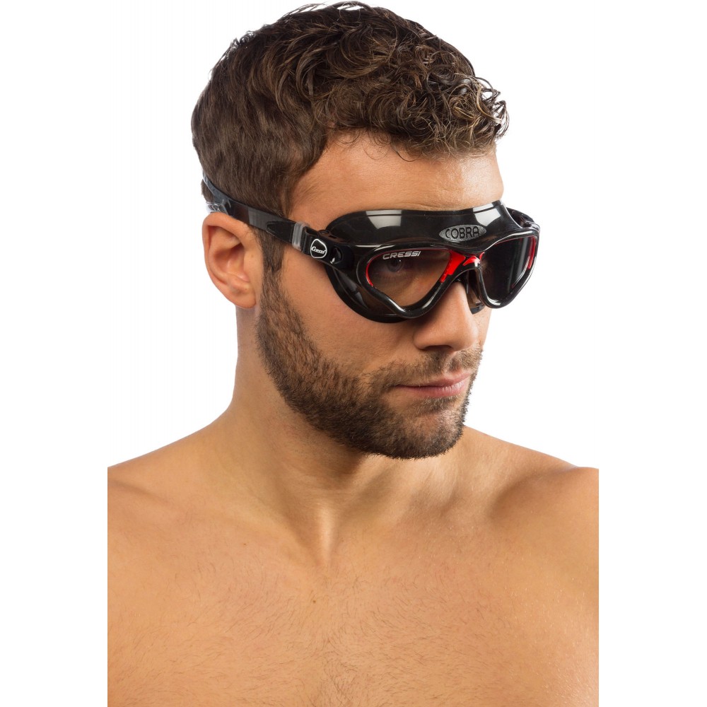- COBRA XP GOGGLES BLACK/BLACK/RED