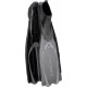 - PLUMA FINS BLACK/SILVER 39/40 (5.5/6.5)