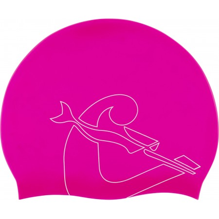 EDDIE SWIM CAP PINK/WHITE