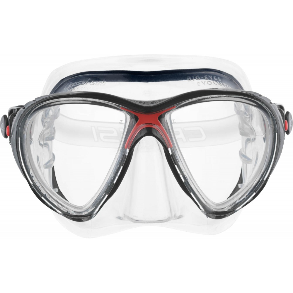- BIG EYES EVOLUTION MASK SIL CLEAR/FRAME RED