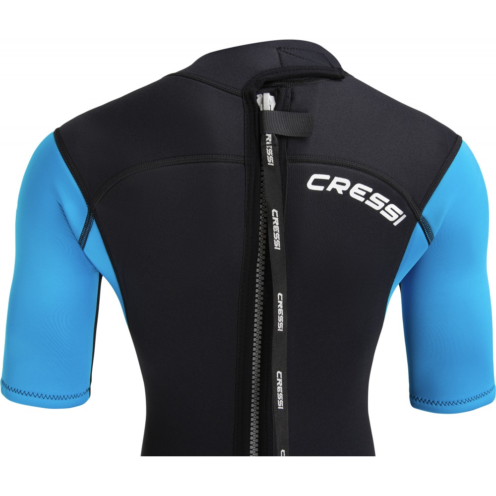 - MED X LADY SHORTY WETSUIT BLACK/LIGHT BLUE/GREY 2.5mm 2XL/6