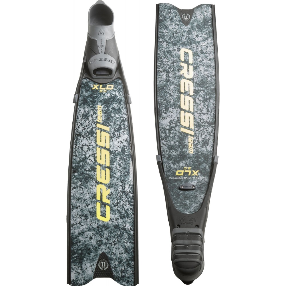 - GARA TURBO CARBON FINS XLD GREY CAMOU 46/47