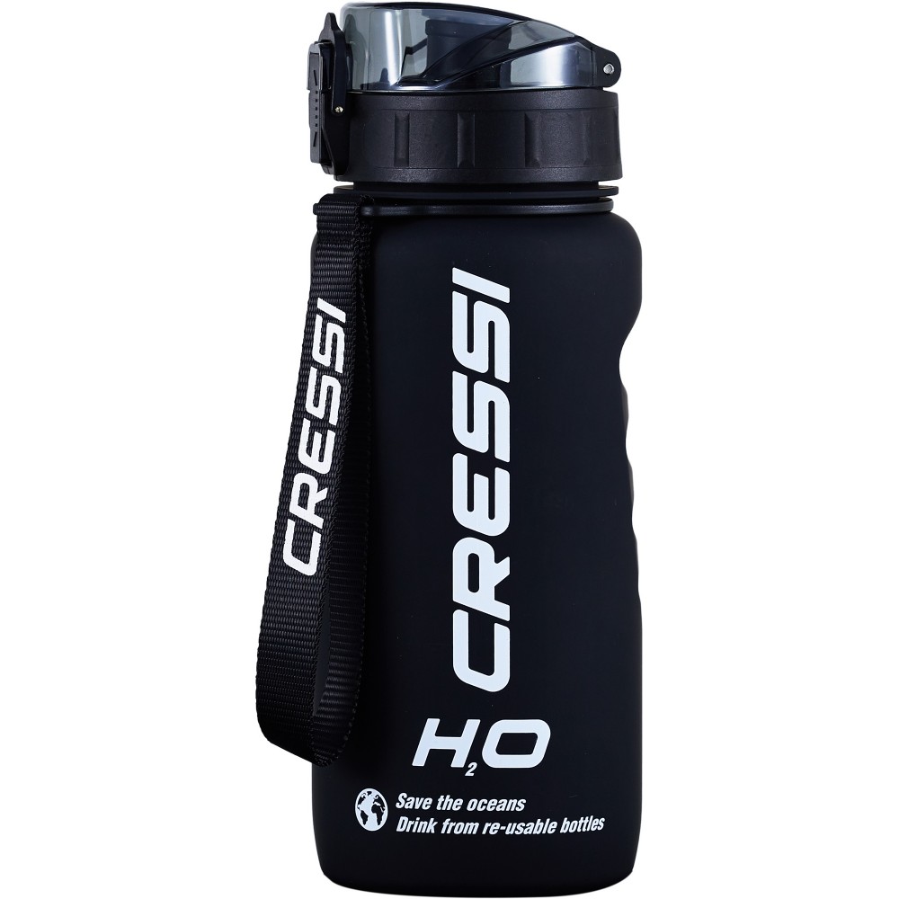 - H2O FROSTED WATER BOTTLE 600 ml BLACK