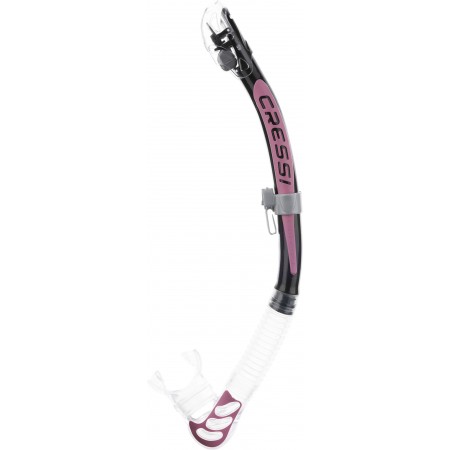 ALPHA ULTRA DRY SNORKEL SIL. CLEAR/TUBE BLACK PINK