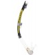 - ALPHA ULTRA DRY SNORKEL SIL. CLEAR/TUBE BLACK YELLOW