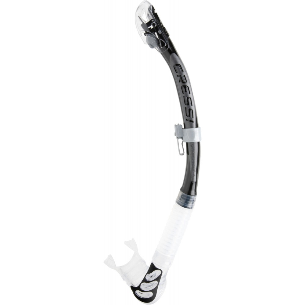 - ALPHA ULTRA DRY SNORKEL SIL. CLEAR/TUBE BLACK SILVER