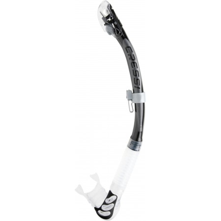 ALPHA ULTRA DRY SNORKEL SIL. CLEAR/TUBE BLACK SILVER