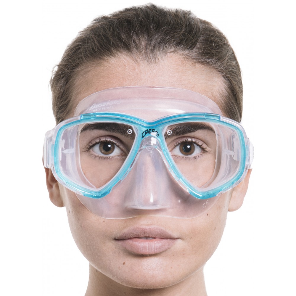 - PERLA MASK CLEAR/AQUAMARINE