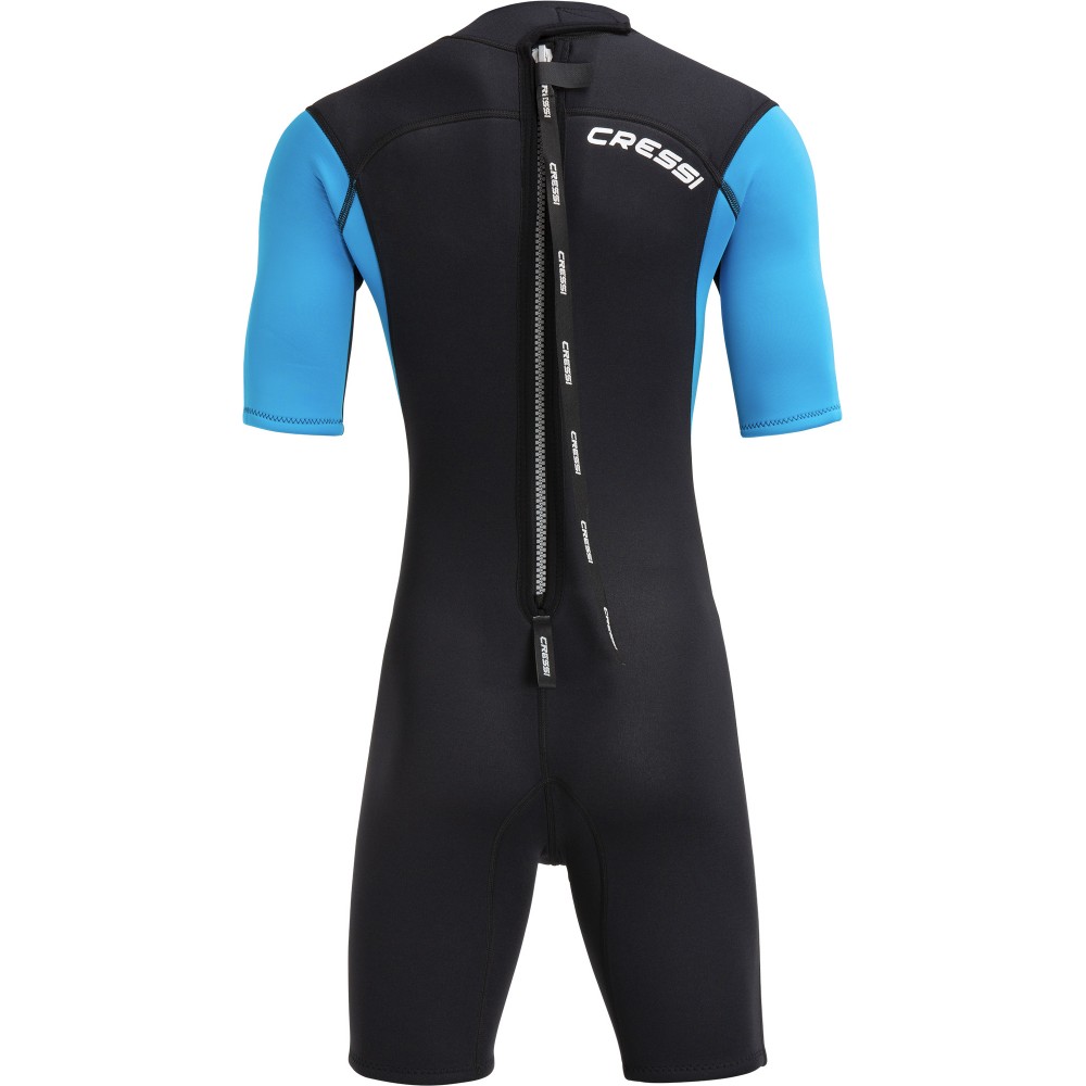 - MED X LADY SHORTY WETSUIT BLACK/LIGHT BLUE/GREY 2.5mm 2XL/6