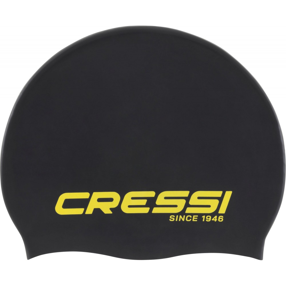 - EDDIE SWIM CAP BLACK/YELLOW