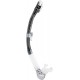 - ALPHA ULTRA DRY SNORKEL SIL. CLEAR/TUBE BLACK SILVER