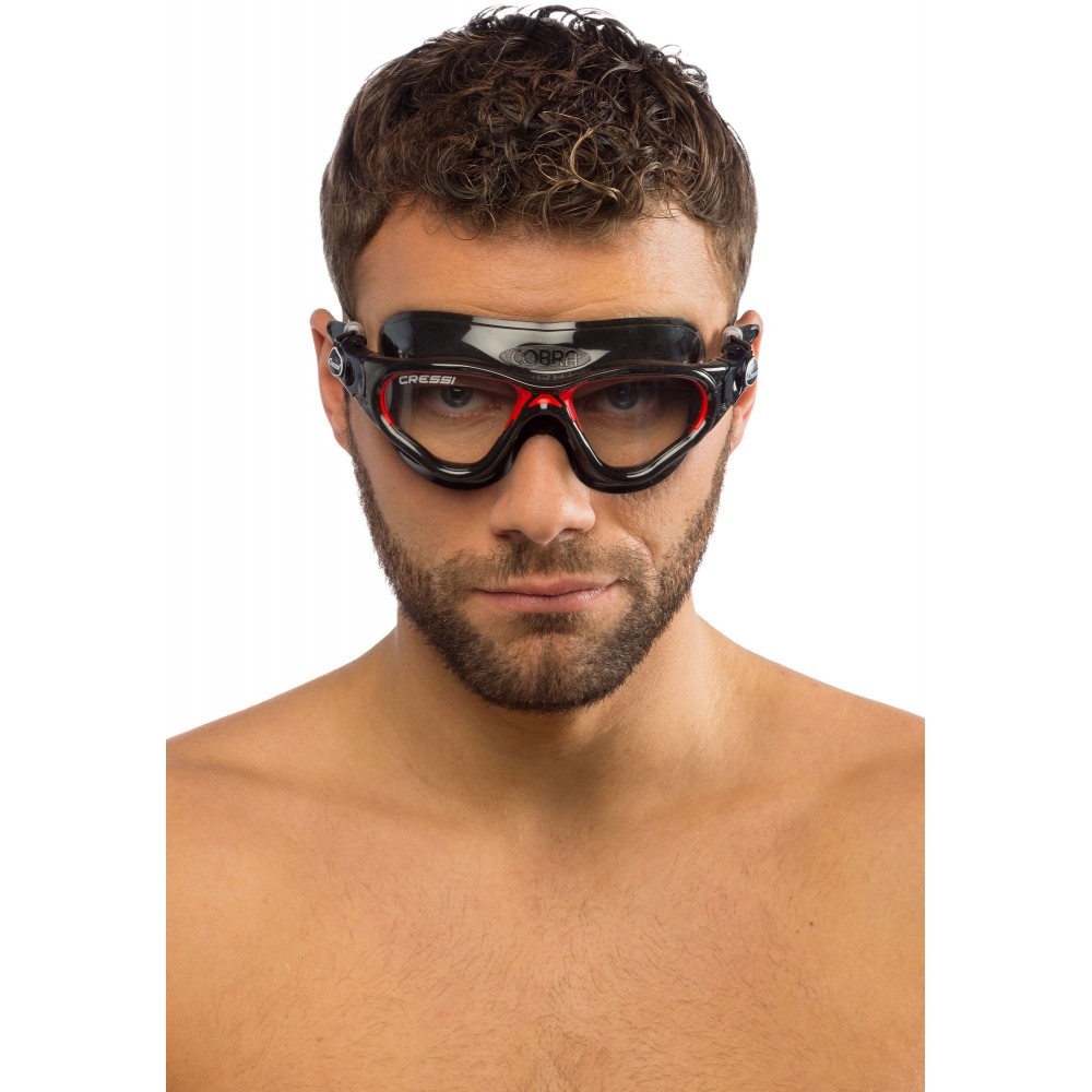 - COBRA XP GOGGLES BLACK/BLACK/RED