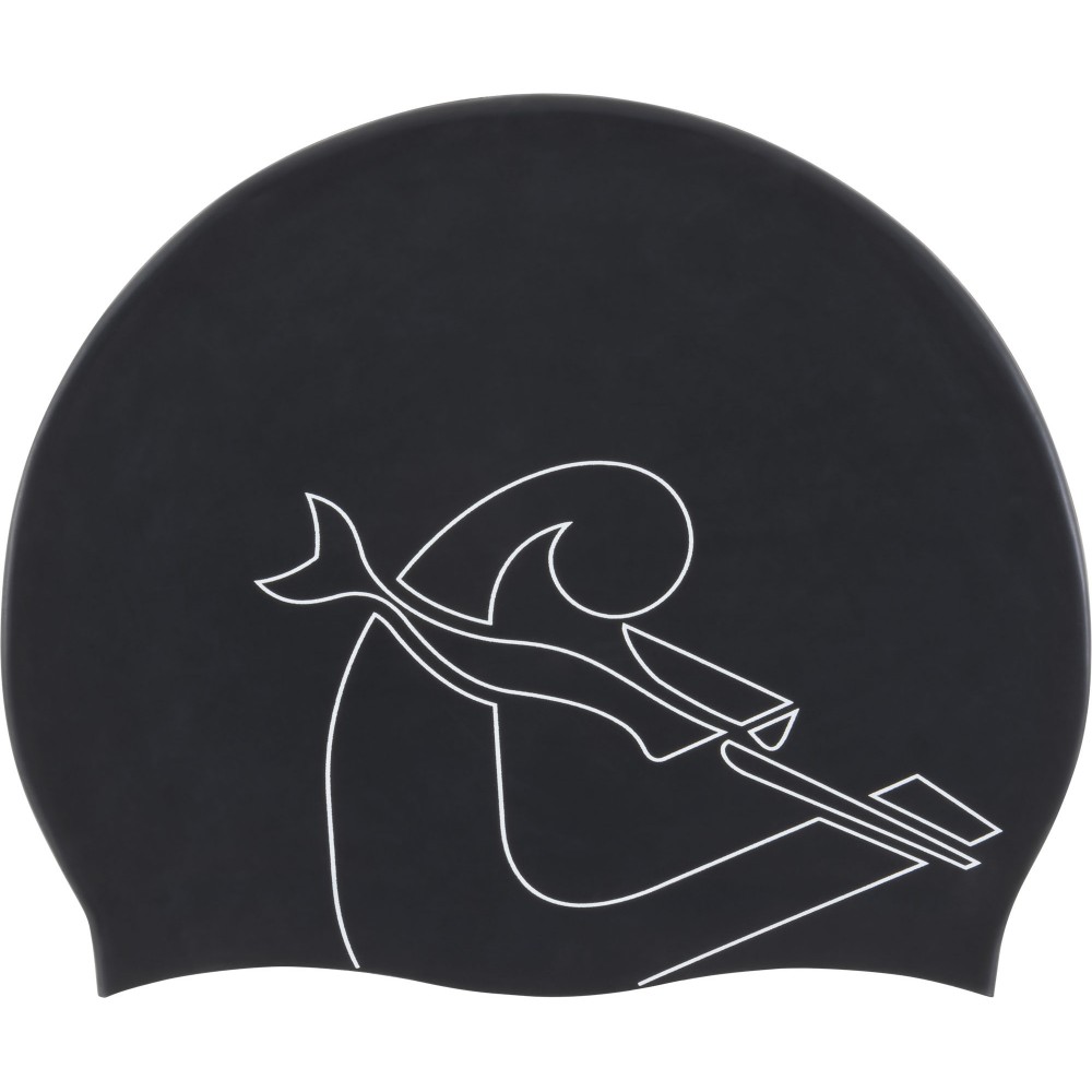 - EDDIE SWIM CAP BLACK/WHITE