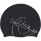- EDDIE SWIM CAP BLACK/WHITE