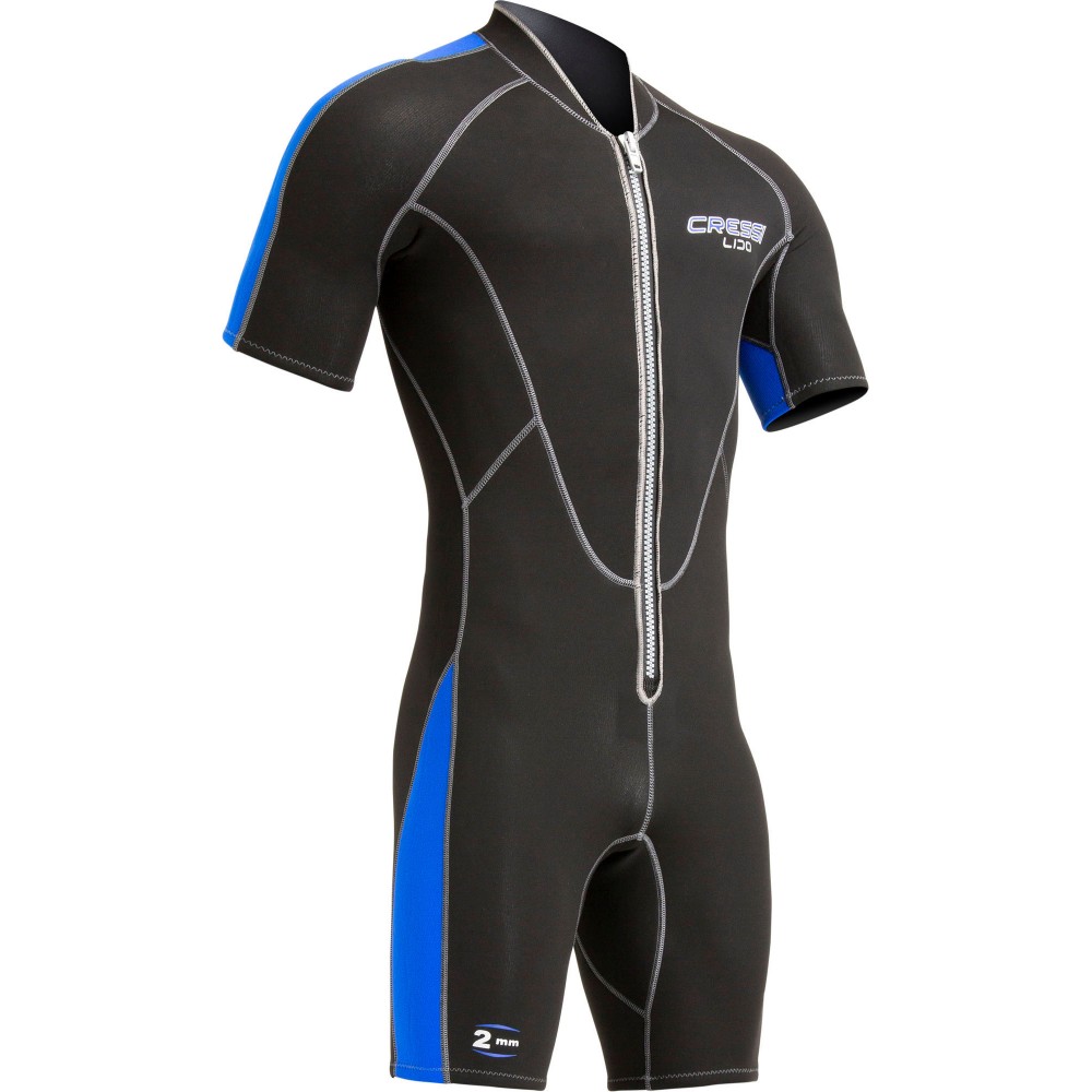 - LIDO MAN SHORTY WETSUIT BLACK/BLUE 2mm M/3