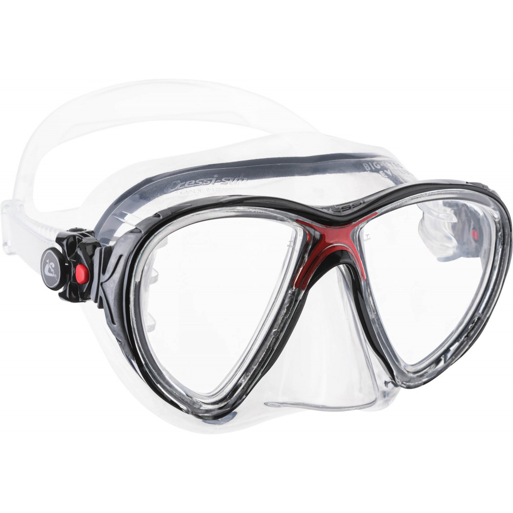 - BIG EYES EVOLUTION MASK SIL CLEAR/FRAME RED
