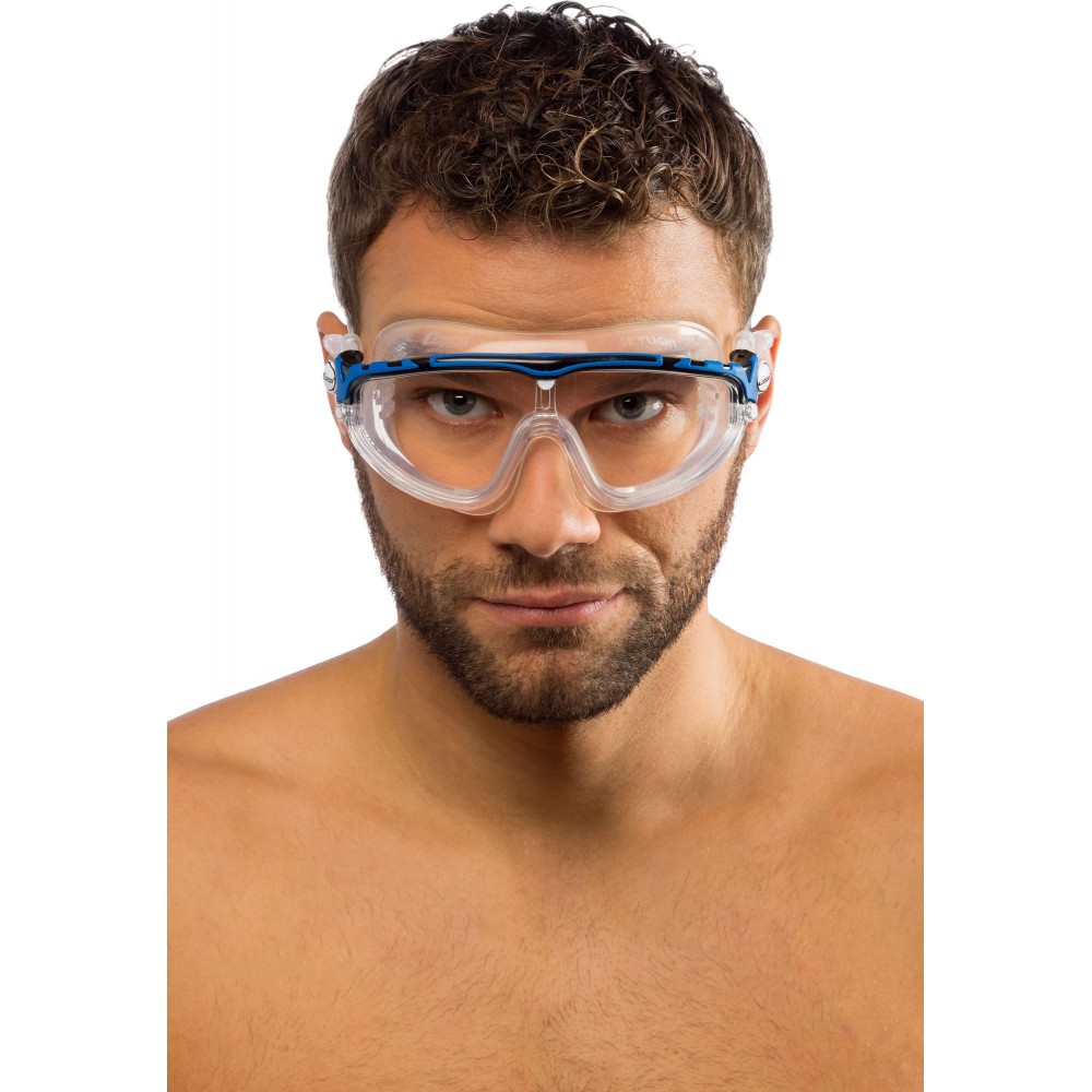 - SKYLIGHT GOGGLES SIL CLEAR/FRAME WHITE BLUE