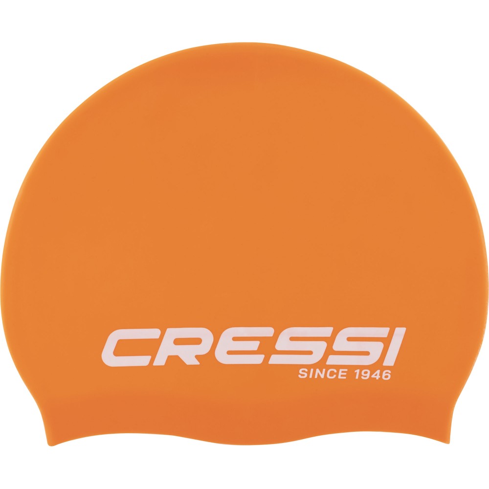 - EDDIE SWIM CAP ORANGE/WHITE