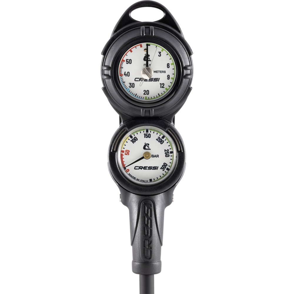 - CONSOLE PD2 PRESSURE+DEPTH GAUGE VALE 300 C WHITE M/BAR