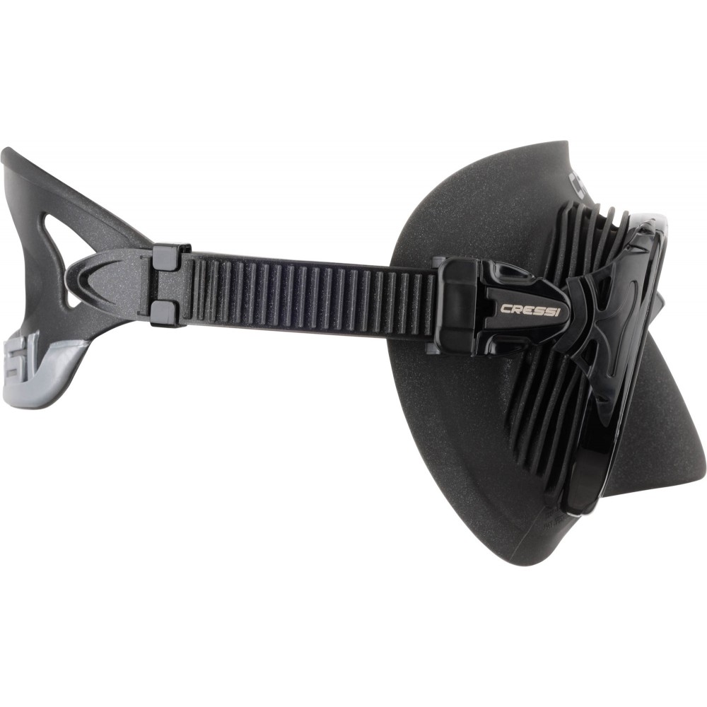 - QUANTUM MASK BLACK/BLACK SPECTRA MIRRORED LENS SILVER