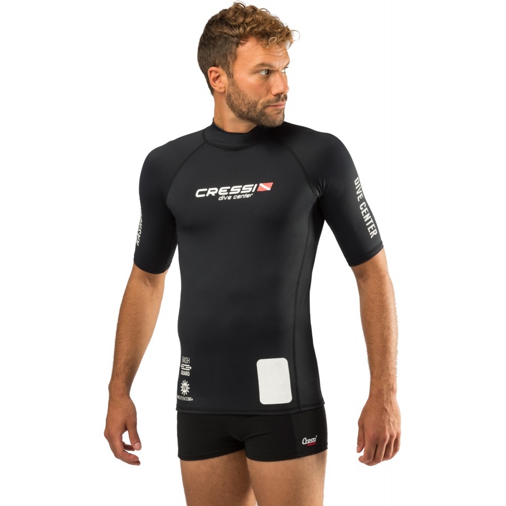 - DIVE CENTER MAN RASH GUARD SHORT/SL BLACK 2XL/6 (56)