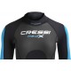 - MED X LADY SHORTY WETSUIT BLACK/LIGHT BLUE/GREY 2.5mm 2XL/6