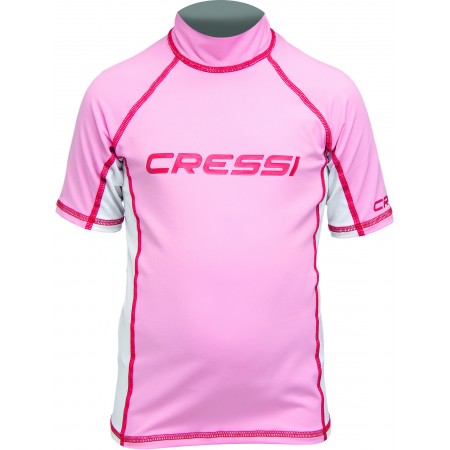 RASH GUARD JR SHORT/SL PINK Y 6-7