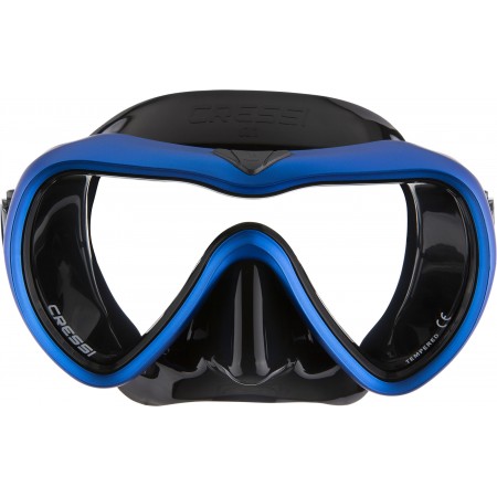A1 MASK BLACK/BLUE CLEAR LENS ANTI FOG