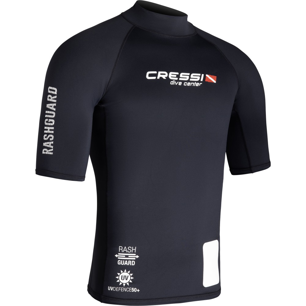 - DIVE CENTER MAN RASH GUARD SHORT/SL BLACK 2XL/6 (56)