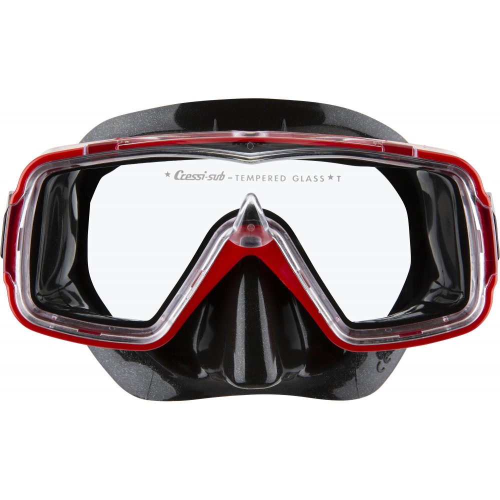 - SIRENA MASK SIL BLACK/FRAME RED