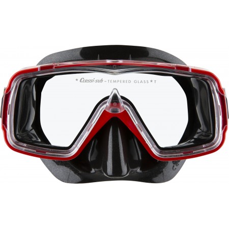 SIRENA MASK SIL BLACK/FRAME RED