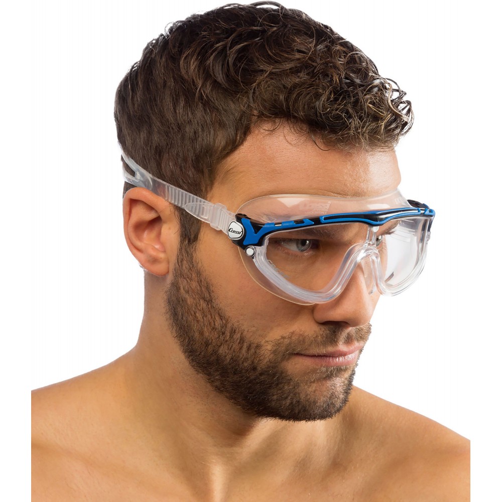 - SKYLIGHT GOGGLES SIL CLEAR/FRAME BLACK BLUE