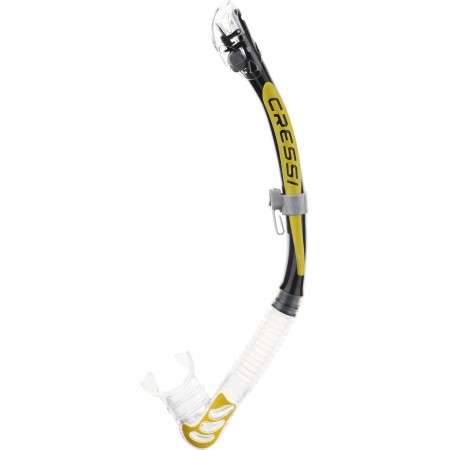 ALPHA ULTRA DRY SNORKEL SIL. CLEAR/TUBE BLACK YELLOW