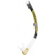 - ALPHA ULTRA DRY SNORKEL SIL. CLEAR/TUBE BLACK YELLOW