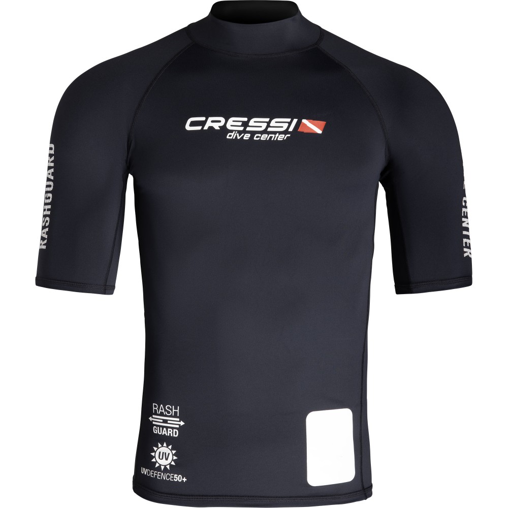 - DIVE CENTER MAN RASH GUARD SHORT/SL BLACK 2XL/6 (56)