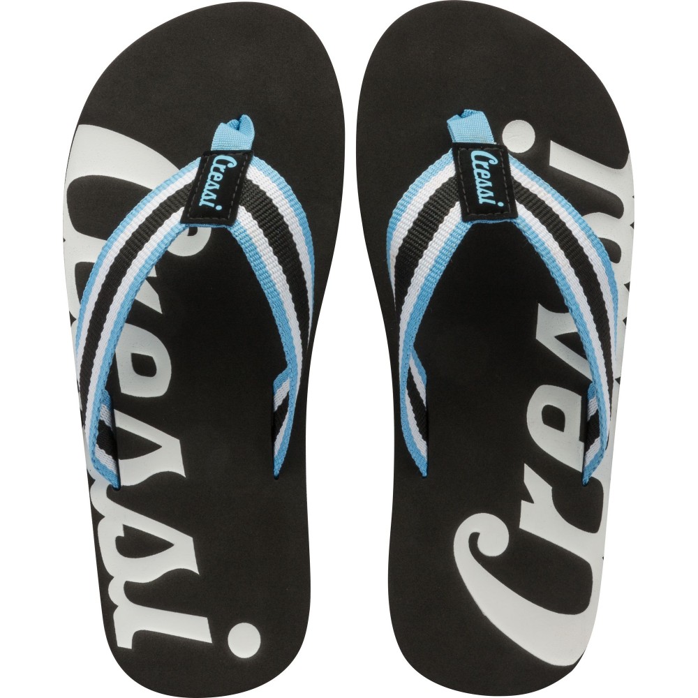 - PORTOFINO FLIP-FLOP BLACK/LIGHT BLUE 42