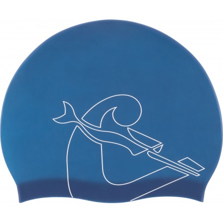 EDDIE SWIM CAP BLUE/WHITE